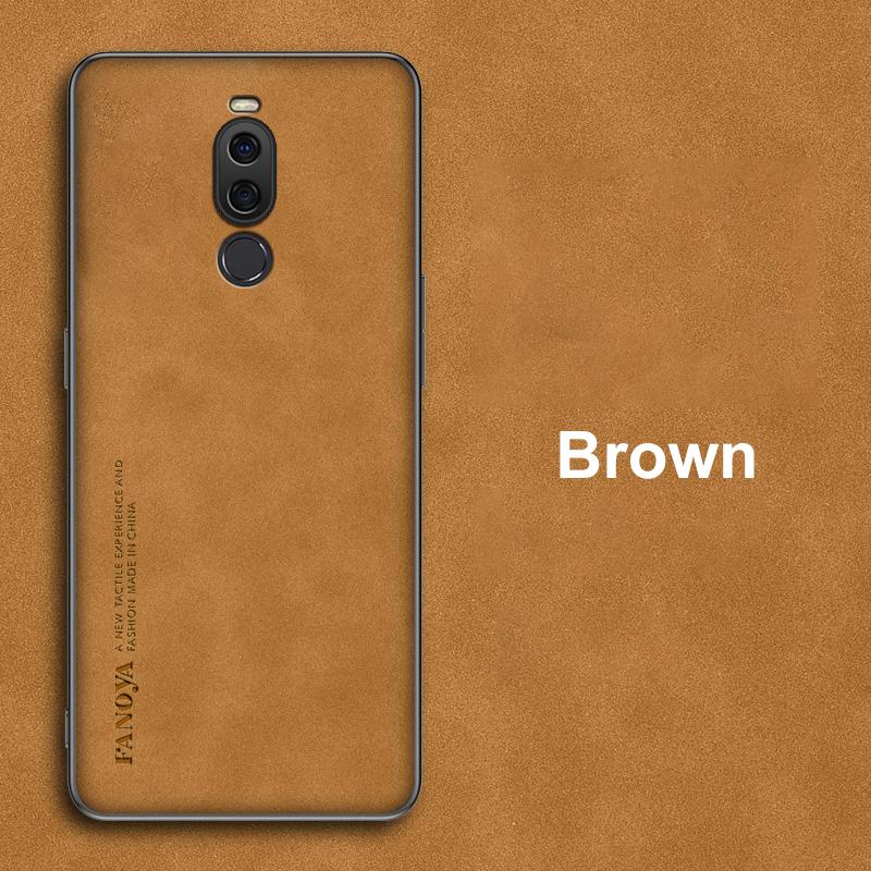 For Meizu X8 Case Luxury PU Leather Phone Case For Meizu X8 MeizuX8 Back Cover Matte Silicone Shockproof Full Protection Coque
