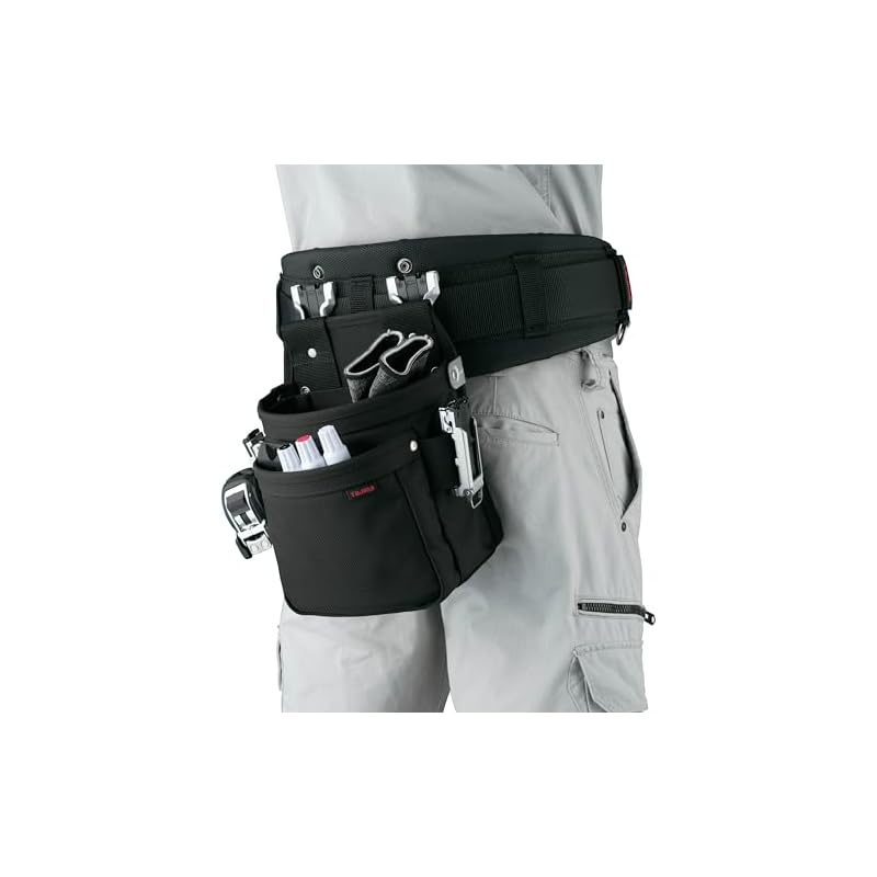 Tajima Safe System Safe Twin Tool Pouch, Nylon Cordura, 2-Tier Medium Size SFKBNC-2M2H