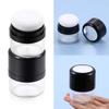 Powder Jar with Mushroom Sponge Puff Loose Powder Box Travel Powder Case with Mirror Portable