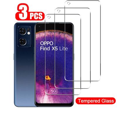 3 Stück Displayschutzfolie für OPPO Find X5 Lite X3, gehärtetes Glas, Schutz für OPPO Reno 8 7 6 5 Lite Pro 4G 5G Glas