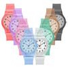 Casual Fashion Women Lady Silicone Jelly Quartz Watch Women Lovely Wristwatch Transparent Summer Candy Color Student Clock