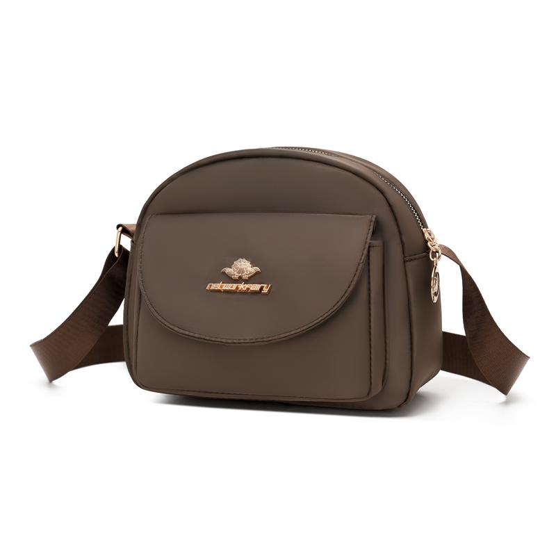 

Маленька сумка середнього віку, нейлонова, великої місткості, сумка для мами, жіноча на плече, кросбоді коричневий