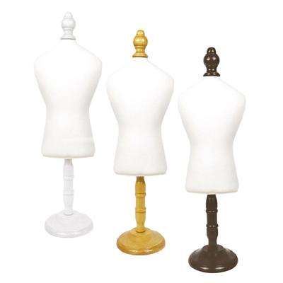 Mini-Puppen-Displayhalter Mannequin-Modellständer Holzständer, Form weibliche Stütze für Kleider-Garderoben-Display Schneider Kleidung Nähen