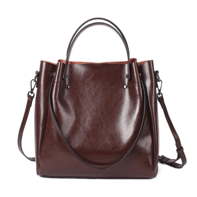 

Cowhide Tote Bag Luxury Designer Vintage Women s Shoulder Bags Large Capacity High Quality Genuine Leather Female Handbag