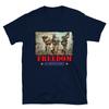 Freedom Is Never Free Fending Off Evil Short Sleeve TShirt Mens 100 Cotton Casual Tshirts Loose Top Size S3XL