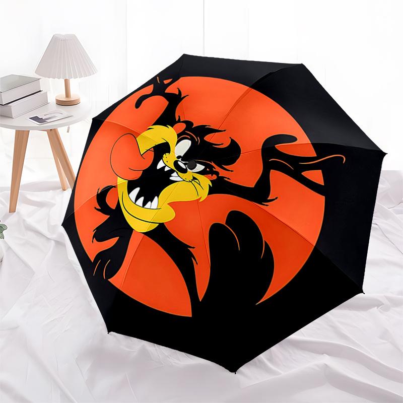 

Tazmanian Devil Halloween Moonlight Umbrella:Automatic Opening&Closing,Foldable Design,8 Rib Iron Frame,Festival Gift for Fans and Tra