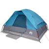 Dome Camping Tent for 2 Persons Blue Waterproof