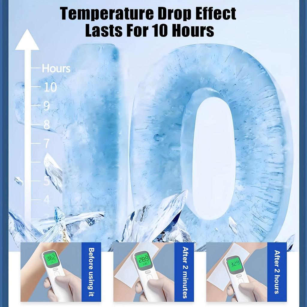 Parche de Hielo de Verano Parche Refrigerante para Estudiantes 2 Parches/bolsa Parche Antipirético para Teléfono Móvil Parche Refrigerante