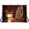 Christmas Tree Fireplace Sofa Wooden Floor Photography Background Vinyl Backdrop for Children Baby Shower Photocall Photo Studio