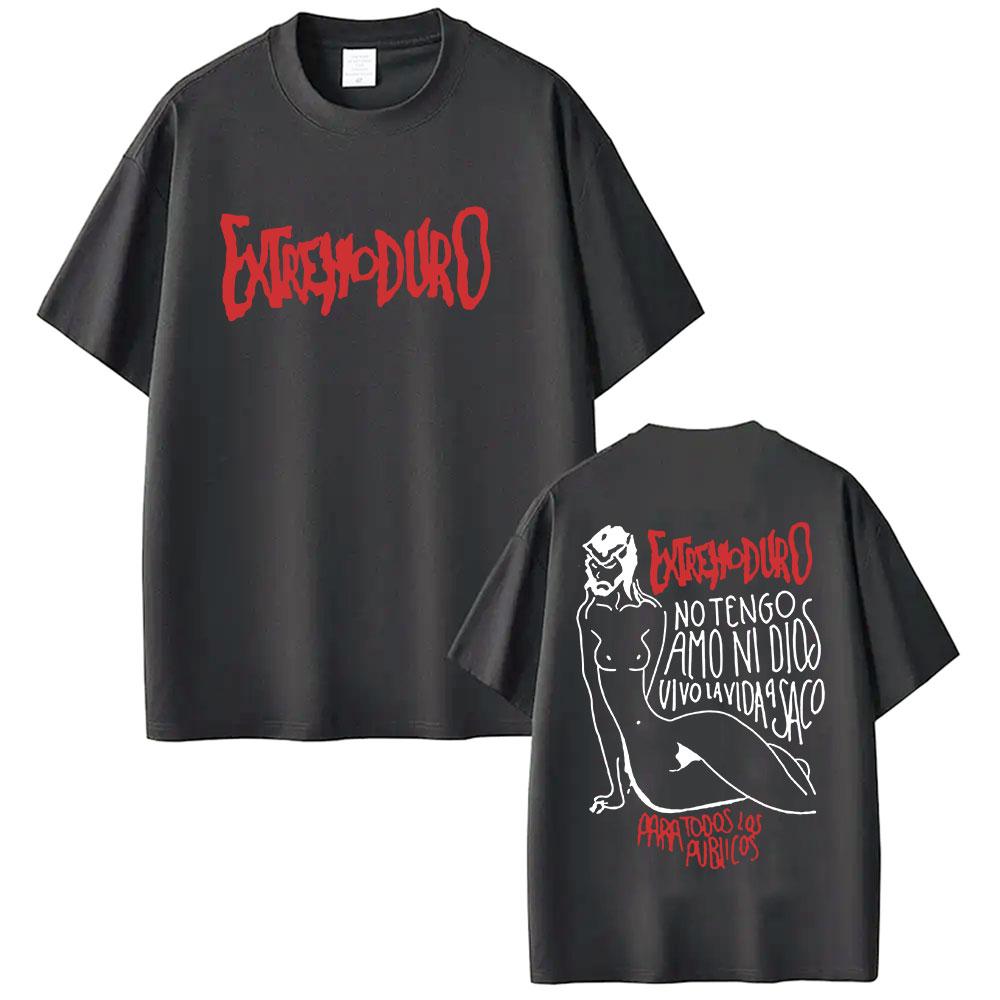 Rock Band Extremoduro Tour 2026 T Shirt Unisex's Clothing Hip Hop Punk Short Sleeve T-shirts Y2k Unisex High Quality Cotton T-shirt