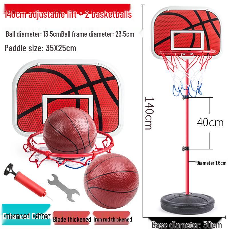 Adjustable Indoor Basketball Hoop with 6 Balls for Kids Ages 3-9
