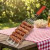 Heat Resistant Hot Dog Grill Basket Detachable Barbecue Net Clip Sausage Barbecue Net  Picnic
