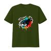 organic cotton t shirt colorseyess colorful eye elegant color vintage Washed homme Stylish Top For Everyday Wear Versatile
