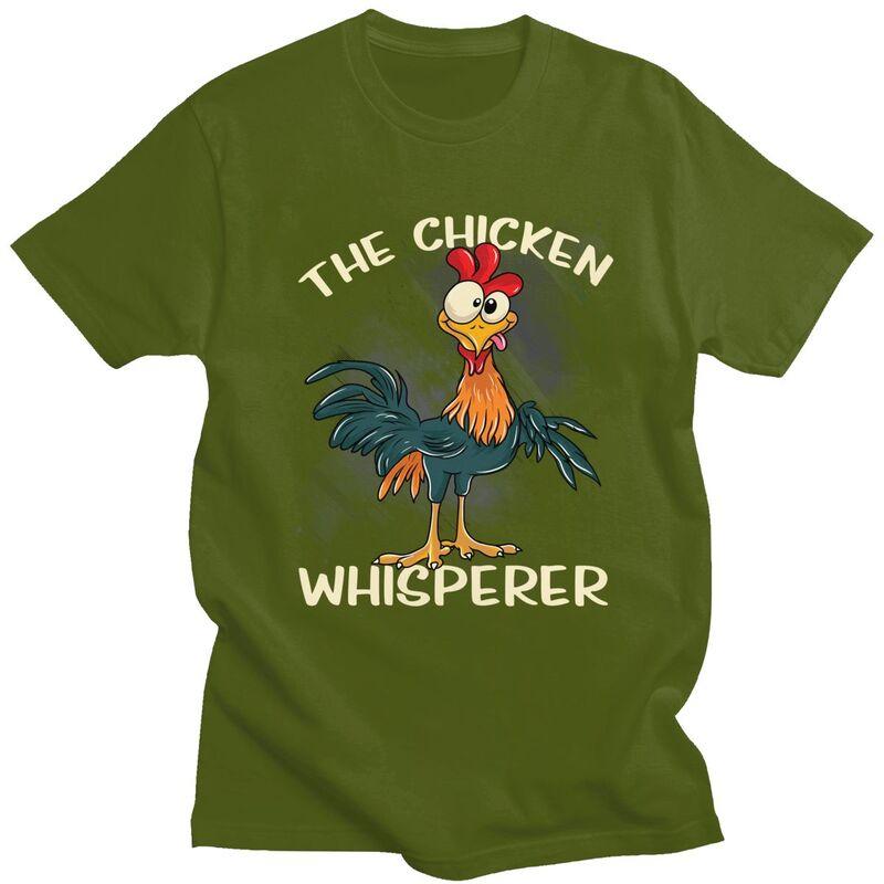 The Chicken Whisperer T Shirt Unisex Funny Farmer Joke Quotes Tshirts Streetwear Graphic Tee Tops Loose Oversized Clothes