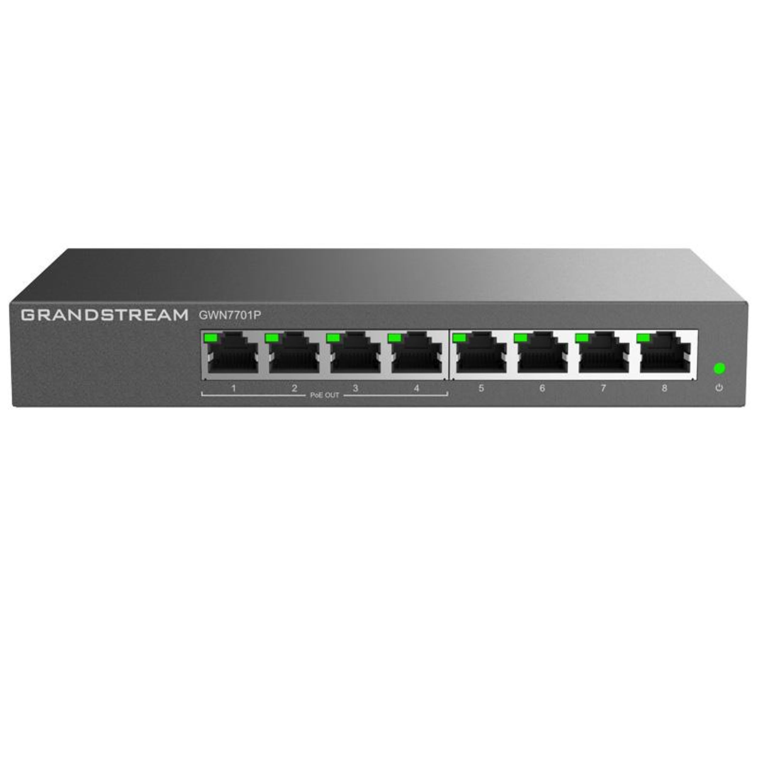 

Grandstream GWN7700P Unmanaged Network Switch 8-Port 4-PoE чорний