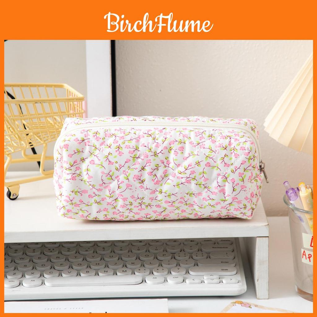 Modern Floral Style Pencil Case With Polyester Material For Girls School Supplies