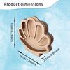 Starfishs Shape Seashells Display Box with Clear Acrylic Front Wood Seashells Holders for Shark Teeth Small Shadows Box