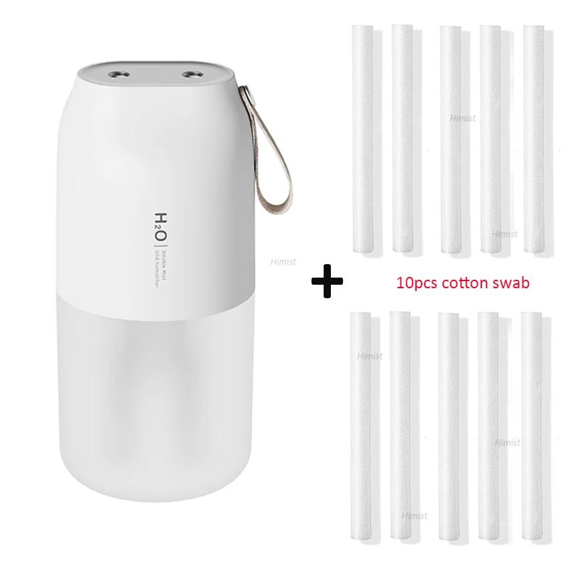 300ml Dual-Sprühnebler Luftbefeuchter 2000mAh USB Wiederaufladbare Batterie Kabellos Nebelerzeuger Vernebler Diffusor Licht Umidificador Geruch