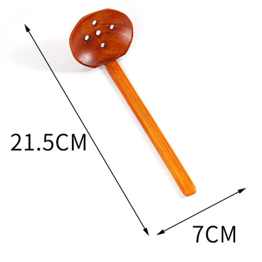 Wooden Wooden Rice Spoon Fish-shaped Slotted Spoon New Soup Spoon Kitchen Tool