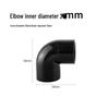 UPVC Fish Tank Plumbing Fittings: Hard Water Pipe Connector & Elbow Tee (Black)