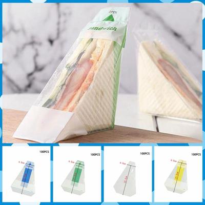 100 stücke Transparent Einweg Sandwich Verpackung Tasche Kunststoff Sandwich Wrapper Brot Taschen Hochzeit