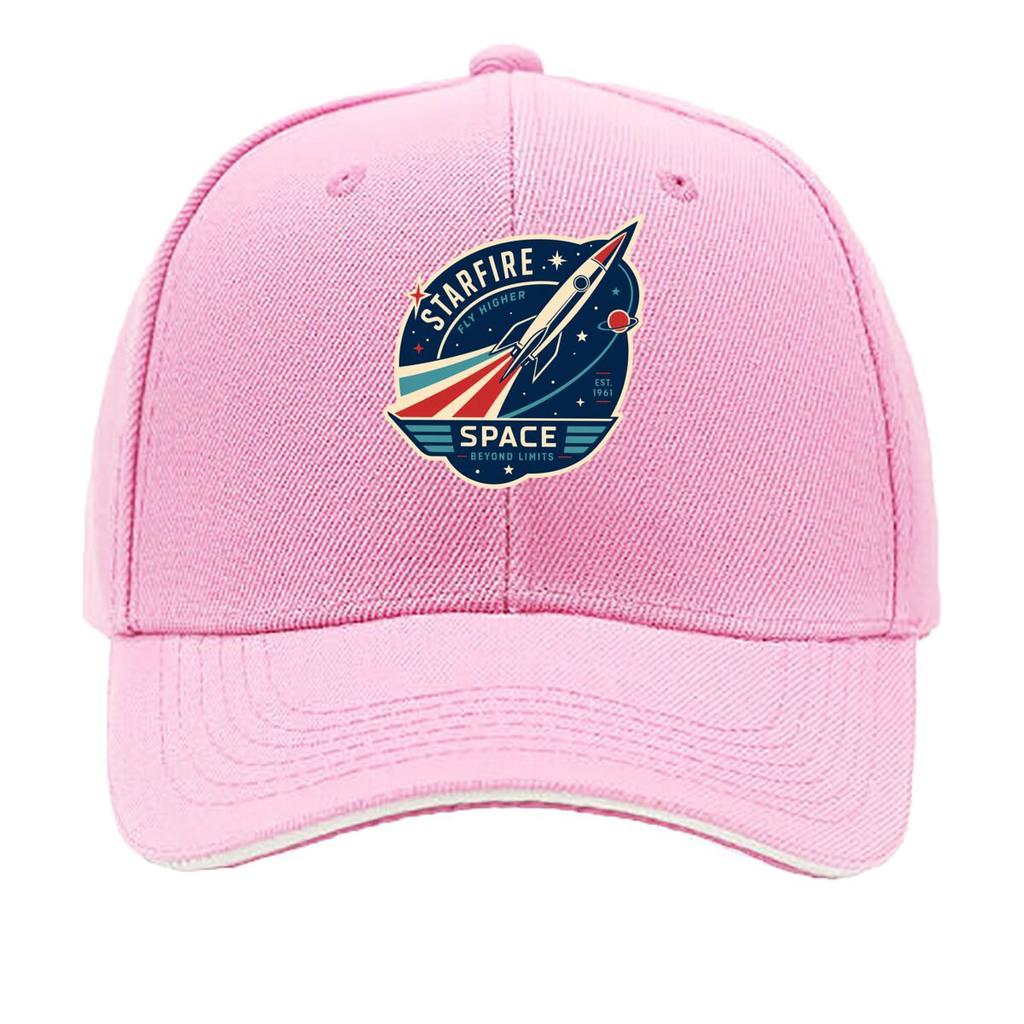 Retro Space Flight Emblem Crest Sandwich Baseball Cap Sun Cap Outdoor Workouts Hat