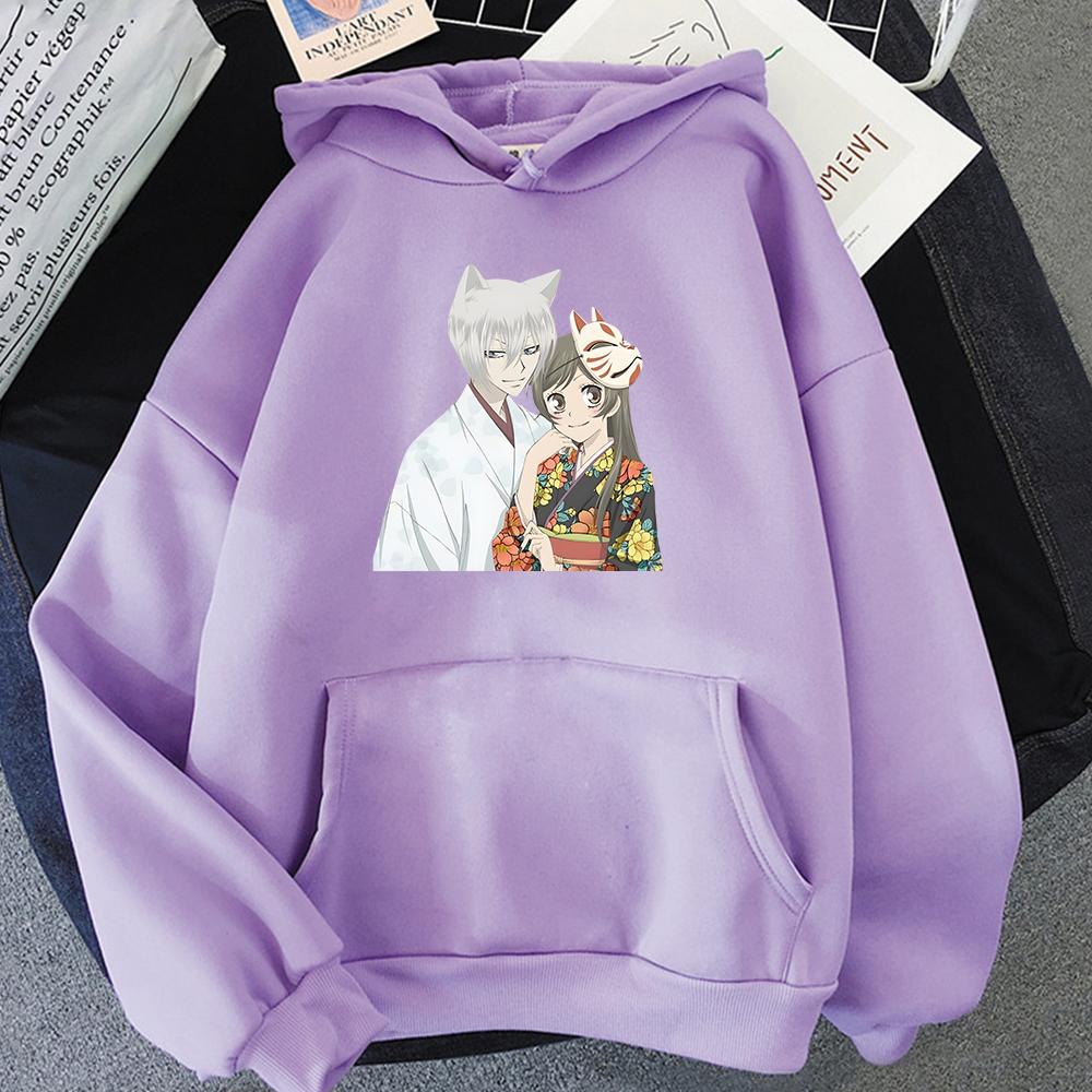 Nanami Momozono and Tomoe Graphic Hoodies Japanese Unisexga Kamisama Kiss Sweatshirts Anime Printed Long Sleeve Pullovers  Unisexs Tops