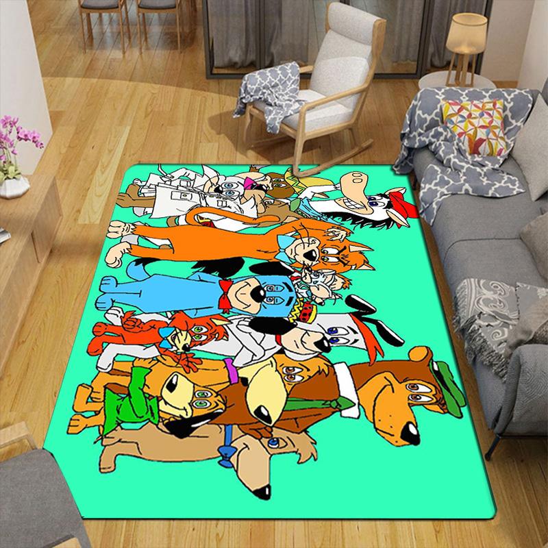 Vibrant Cartoon Animal Print Rug Floor Mat for Living Room or Bedroom Soft and Comfortable Carpet a Gift for Birthday and Holiday.ZFF0913239
