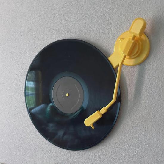 Vinyl Record Wall Mount 3D Printed Player Tonearm Shaped 12" Vinyl Holder No Drills Display Rack for Home Wall Decor