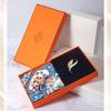 Sanbo Sanbo Lan Ting Hua Yuan Double-sided Silk Scarf Brooch Set