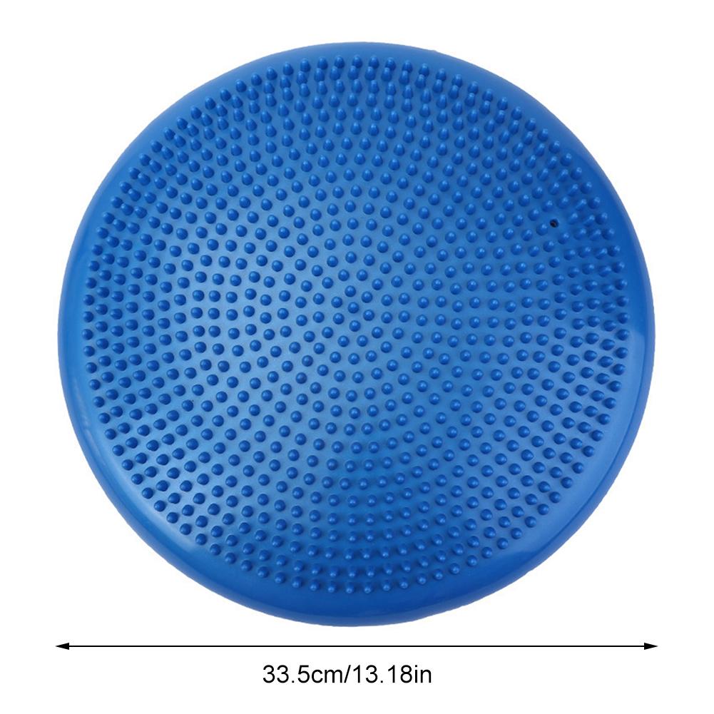 Balance Cushion Disc PVC Sensory Seat Pad Anti-Burst Inflatable Stability Swing Balance Disc for Fitness Exercise Core Workout