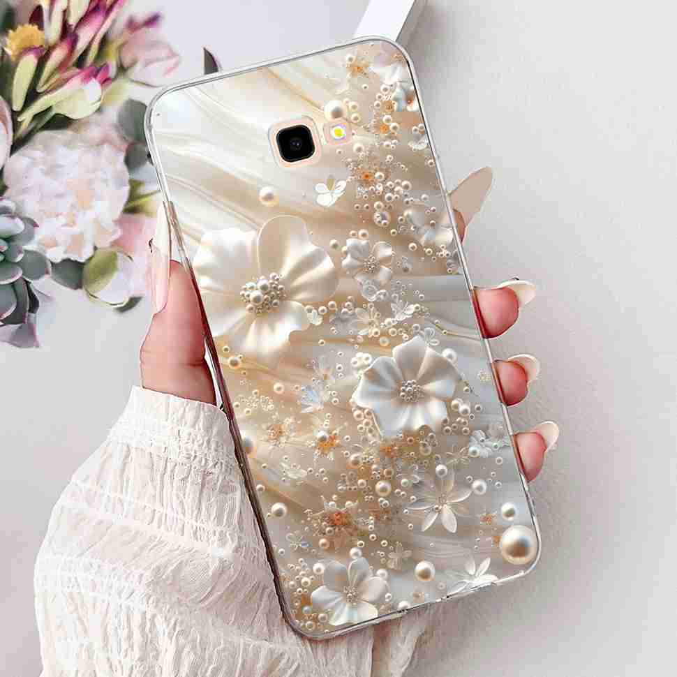 For Samsung Galaxy J4+ SM-J415F Case Luxury Butterfly Flowers Soft Silicone TPU Cover For Samsung J4+ J4 Plus Phone Shell Capa