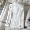 Spring Autumn Elegant Women's Suit Coat Comfortable Ladies Blazer Be All-match Tweed Temperament Fashion Lady Blazer