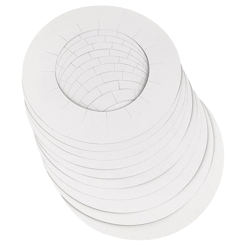 30 Pieces Clean Collars Ring for Wax Warmer, Universal Protective Collars for Wax Pot, Waxing Supplies (30 Pack) 10 Pack