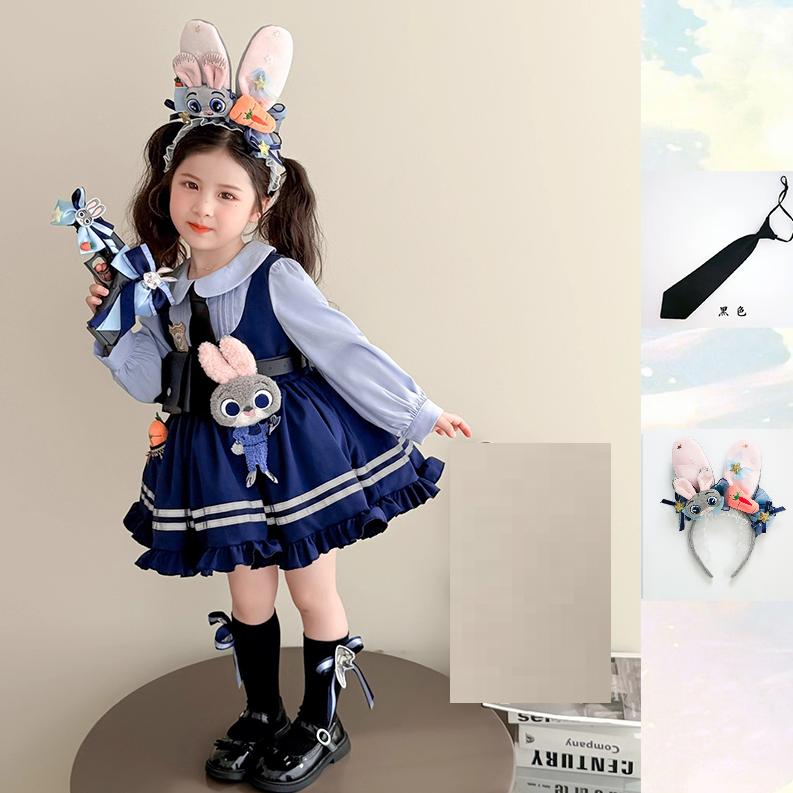 

Осінній Костюм для Косплею Зоотрополіс Джуді Кролик Поліцейський Dr Дитячий Осінній Лоліта Косплей Костюм Принц Спідниця Дитячий Одяг 100 for 80-90CM