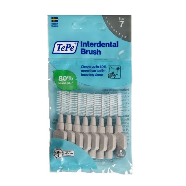 TePe Expert Series Interdental Brushes 1.3mm Size Gray - Pack of 8 Brushes