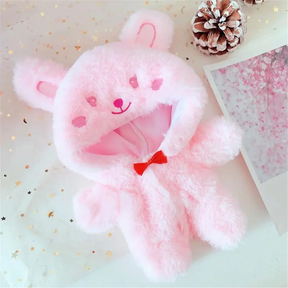 Playing House Toy Accessories Fox Wolf Bear 20cm Doll Clothes One-piece Garment Jumpsuits With Tail Cartoon Animal Outfit