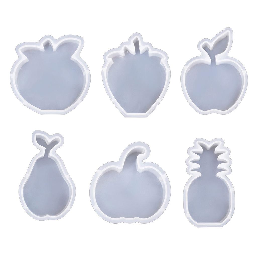 Silikonové formy Ovocné formy na svíčky Ručně vyráběné DIY Mýdlové formy na pečení Hruška Jahoda Formy na odlévání pryskyřice pro výrobu svíček