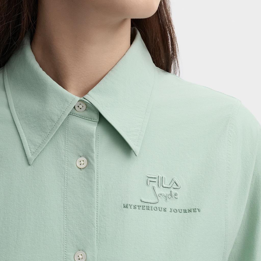 New FILA Shirts Women's Light Smile Green F11W438404FLG