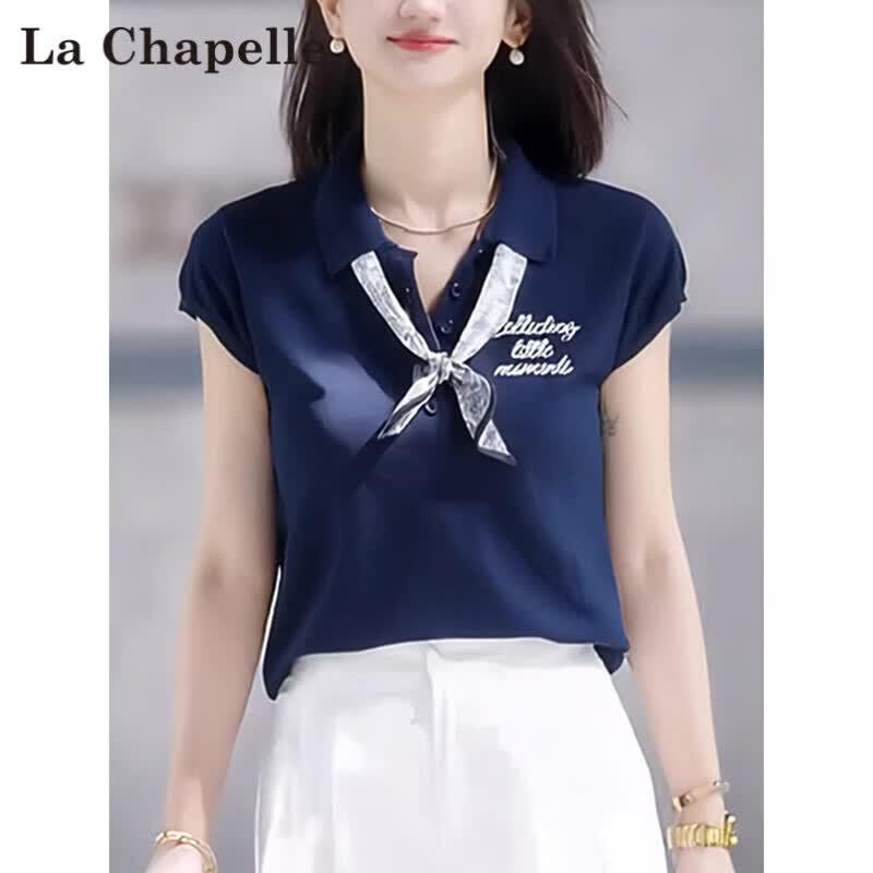 La Chapelle 2026 French Elegant Women s Short-Sleeve T-Shirt S