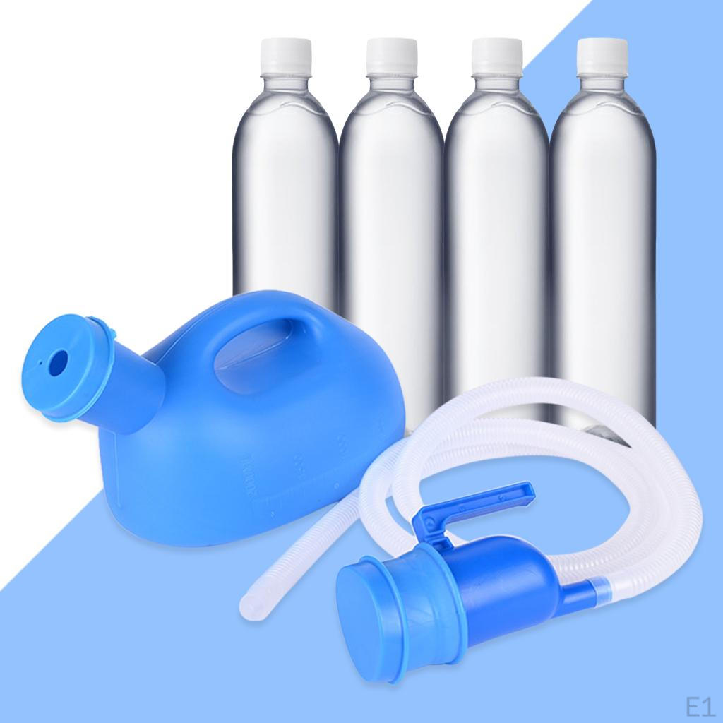 2000ml Urinal Bottle ,with 1.6M Hose Pee Emergency Toilet Reusable, Universal , Urgent Pot for Trip