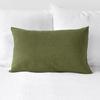 Ensemble de 2 Taies d'oreiller Douces Respirantes 100% Lin Housse de Coussin Décoratif Carré Différentes Tailles pour Lit Canapé Sofa Enveloppe