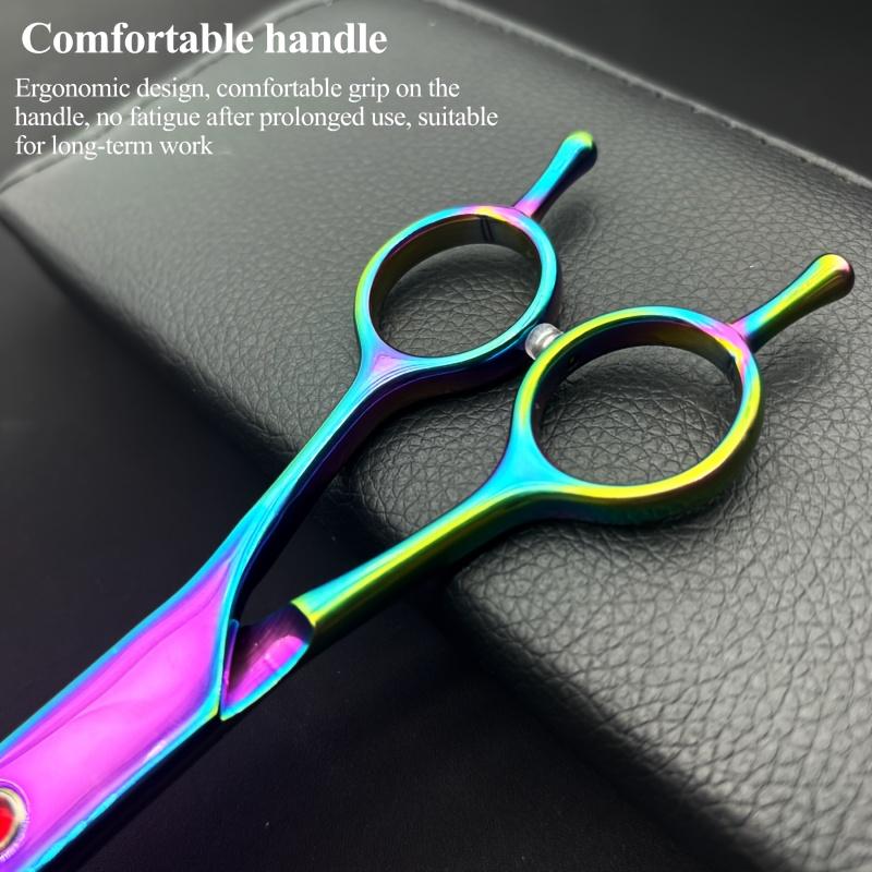 Colored Curved Scissors for Pet Grooming, Dog Hair Trimming Scissors