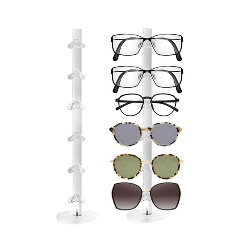 Acrylic Eyeglasses Organizers Stand Elegant Acrylic Eyeglass Showcase Multi Level Designs for Office or Personal Use