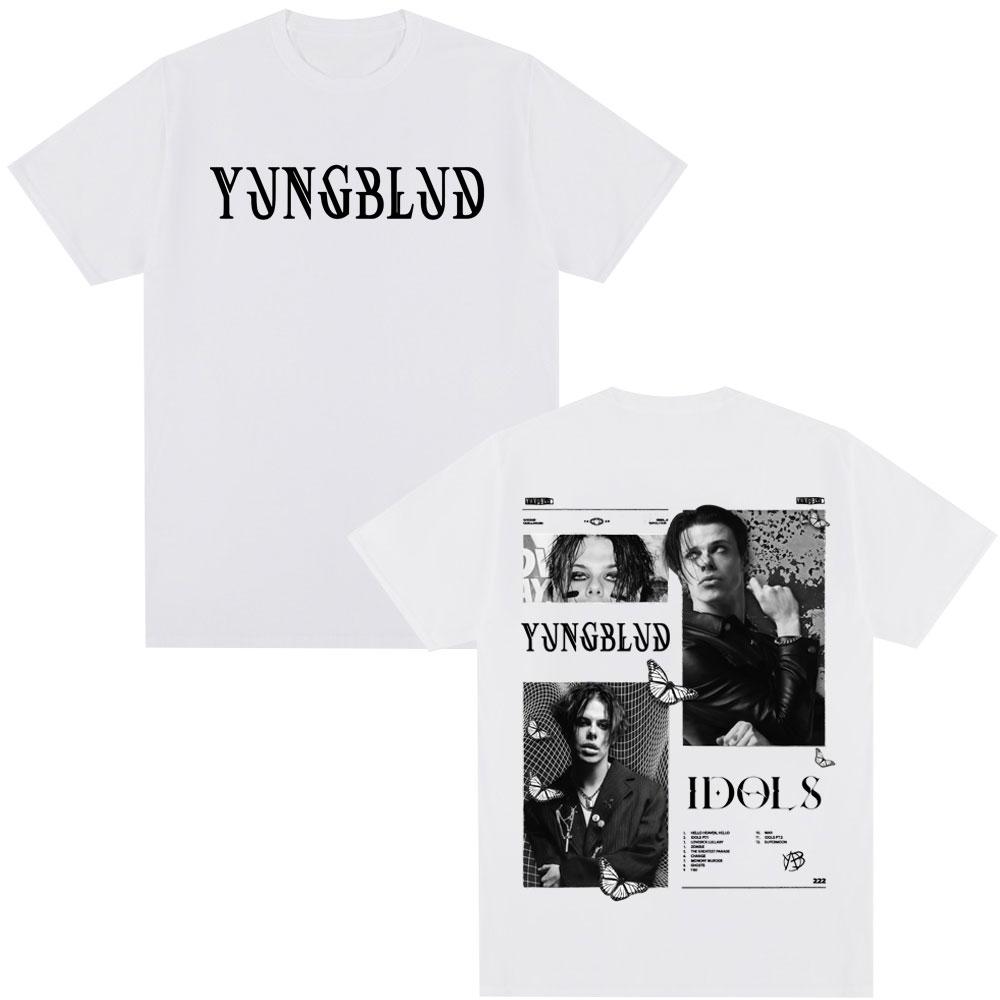 Yungblud IDOLS Album Tour T Shirts Fan Gifts Unisexs Women Clothing Hip Hop Short Sleeve Tshirts Summer Cotton Tshirt Streetwear