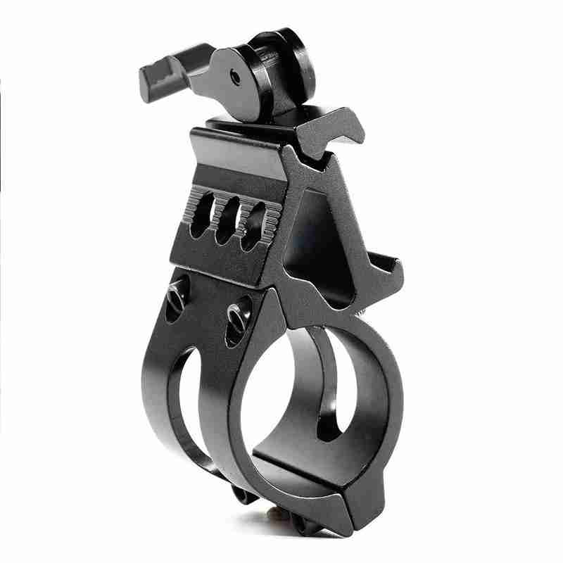 25mm Offset Rifle Scope Flashlight Torch Laser Mount For Picatinny – 45° Angle, Steel
