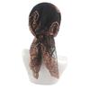Elegant Rose Embroidered Square Scarf Women Lightweight Headwrap Breathable Neck Wrap