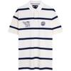 American College Style Embroidered Striped Loose Versatile Student Short Sleeve Polo Shirt Men Tops MW0MW39565