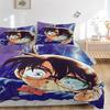 3pc Detective Conan Bedding Set Guest Room Bedroom Decor Christmas Halloween Decor Gifts- All Seasons (No Insert)a1013096