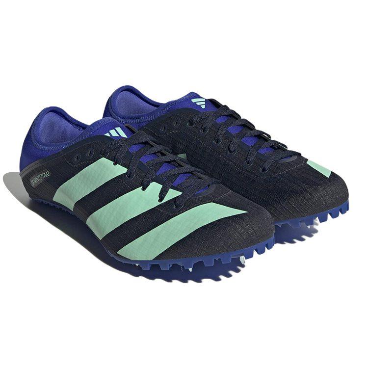 adidas Sprintstar Comfortable Lightweight Low Top Physical Fitness Test & Exam Running Shoes Men's Blue Black Green HQ3775